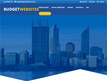 Tablet Screenshot of budgetwebsites.com.au
